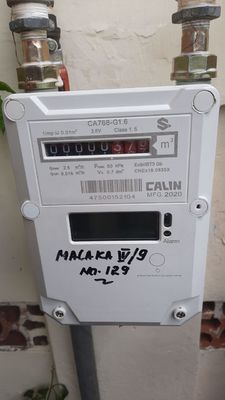 Contatore del gas dello STS AMR Diaphragm Aluminum Keypad Prepaid